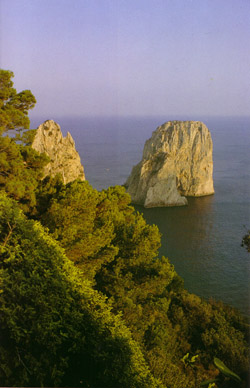 <b>The symbols of the island of Capri the Faraglioni Rocks</b> 