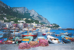 <b>Marina Grande, harbor of Capri island</b>