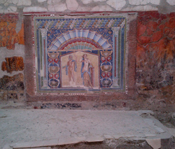 <b>Mosaic with Neptune and Amphitrite<br> in Herculaneum</b>