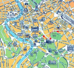 <b>Mappa con l'itinerario del Tour</b>
