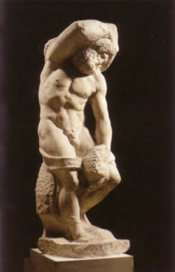 <b>Schiavo barbuto dei Prigioni di Michelangelo</b>