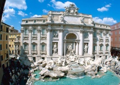<b> La famosa Fontana di Trevi a Roma</b>