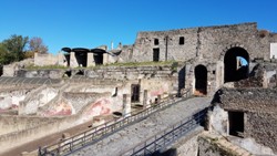 <b>Porta Marina entrance in Pompeii ruins</b>
