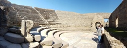 <b>Small Theatre in Pompeii ruins</b>