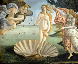 <b>Primavera by Botticelli at Uffizi Gallery</b>