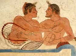 <b>Particular from the Diver’s Tomb in the Paestum Museum</b>