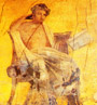  Fresco of the poet Menander - Pompeii