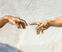  The Creation of Adam by Michelangelo in the Sistine Chapel in the Vatican Museums